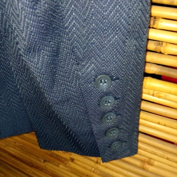 Anne Klein 16 Dark Gray Blue Blazer Plus - Picture 4 of 5